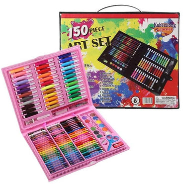 Kids 208/168PCS Drawing & Painting Art Set with Crayons, Oil Pastels, Watercolors, Markers & Colored