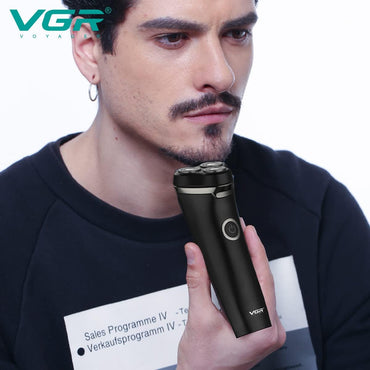 VGR V-319 Cordless Rechargeable IPX6 Waterproof 3 Head Electric Shaver Wet & Dry Rotary Shaver