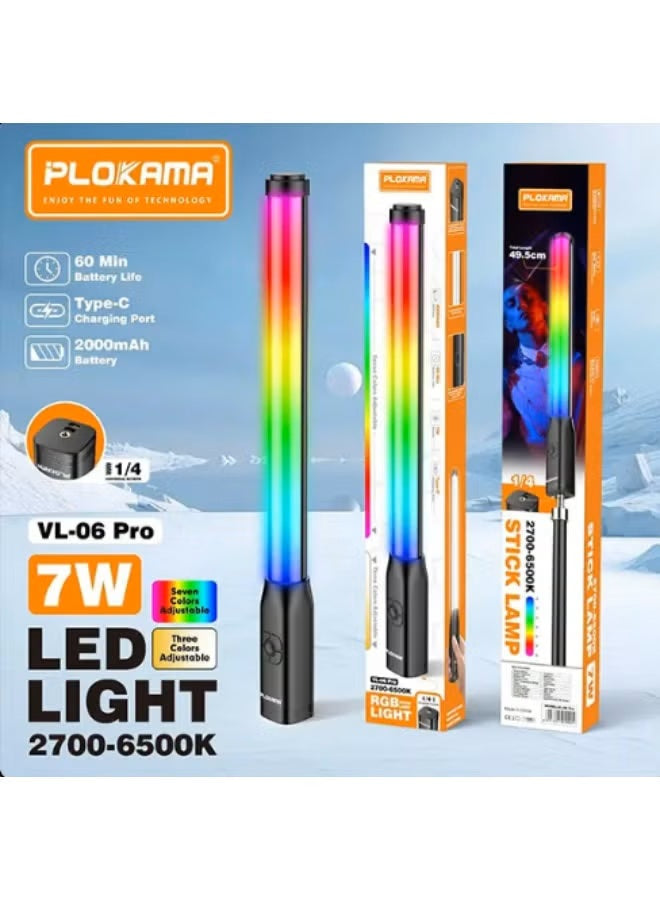 PLOKAMA VL06 Pro Portable Handheld Stick Light