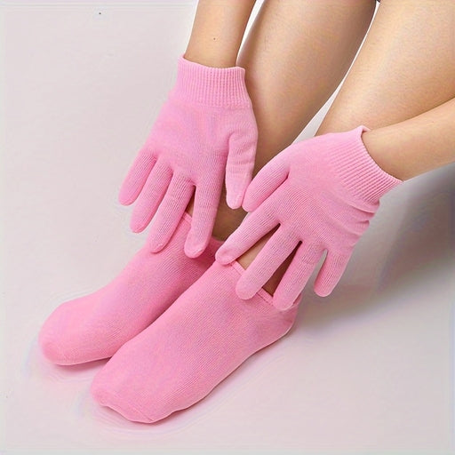 Moisturizing Gel Socks Foot Care Gel Moisturizing Silicone Socks & Gloves Non Slip Heel Socks