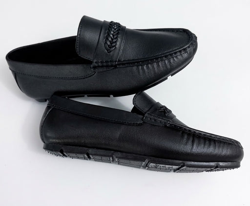 Loafers Shoes for Men All-Season Waterproof Synthetic Slip-on Casual Style Black and Brown Colors