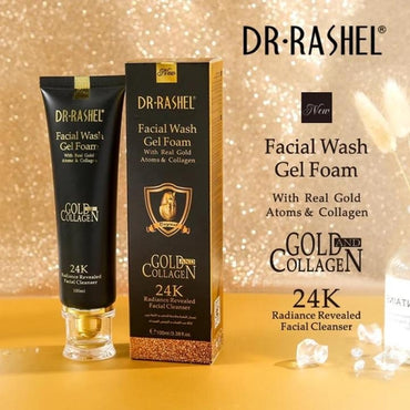 DR.RASHEL 24K GOLD COLLAGEN FACIAL WASH GEL FOAM 100 Ml
