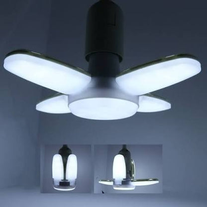 4 In 1 Mini Folding LED Bulb Fan Blade LED Bulb 28W