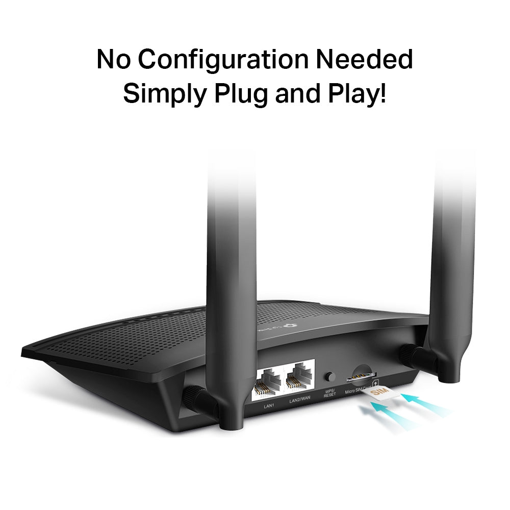 TP LINK TL-MR100 300 Mbps Wireless N 4G LTE Router