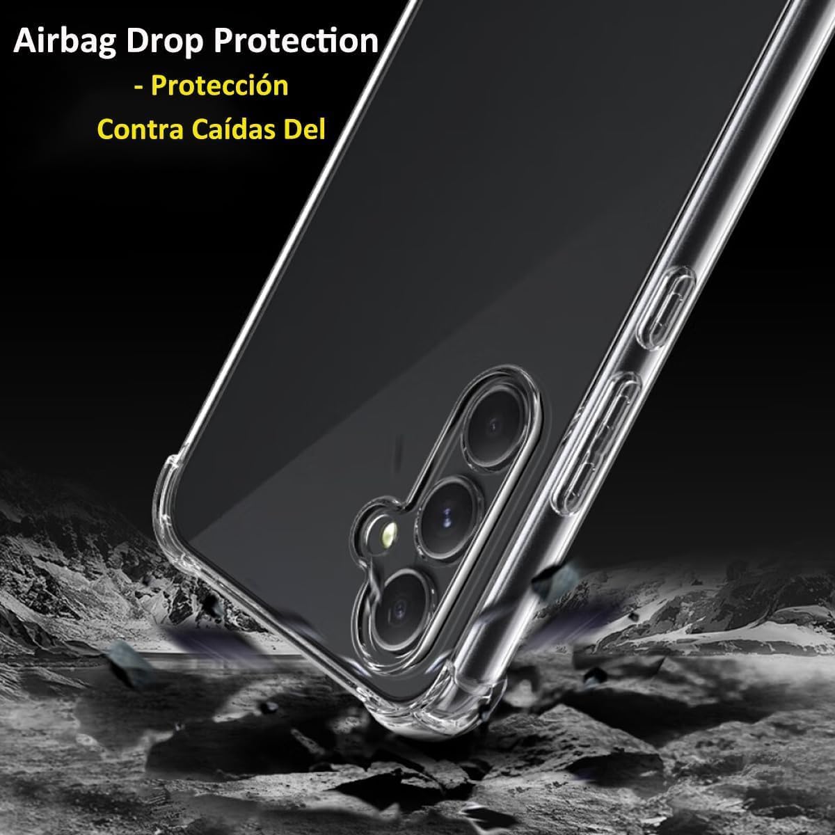 Samsung Galaxy A55 5G / A35 /A25 /A15 Case Clear TPU Four Corners Cover Transparent Soft