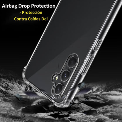 Samsung Galaxy A55 5G / A35 /A25 /A15 Case Clear TPU Four Corners Cover Transparent Soft