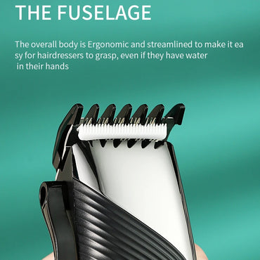 VGR V-121 Professional Hair Clipper with Self Sharpening Blades, 8 Guide Combs, Scissors, Comb, Taper Lever Adjustments for close cut trimming for men, Corded
