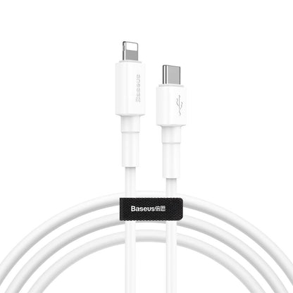 100% Genuine Baseus Mini White Cable USB For Type-C 3.0A 1Meter Length