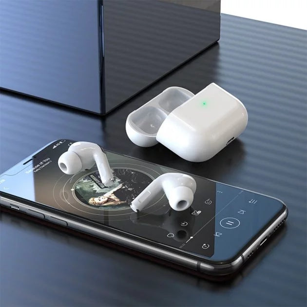 Hoco EW05 Plus ANC Active Noise Cancelling Wireless Earphones - White