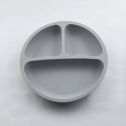 Cute Cartoon Silicone Suction Plate for Youngsters - Non-Slip, Easy Clean Feeding Dish for Training