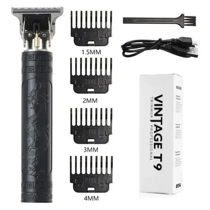 Professional Hair Clipper Dragon Electric Hair Trimmer Barber Hair Cutting Machine USB Rechargeable
