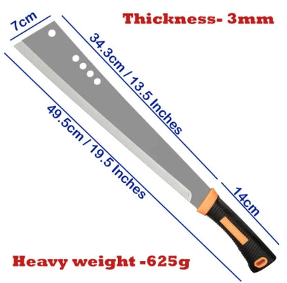 Heavy Duty Long Knife Agricultural Cutter Fish Meat Cutting Knife