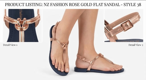 New Flat Slippers Shining Strap  Sandals