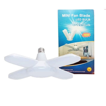 4 In 1 Mini Folding LED Bulb Fan Blade LED Bulb 28W