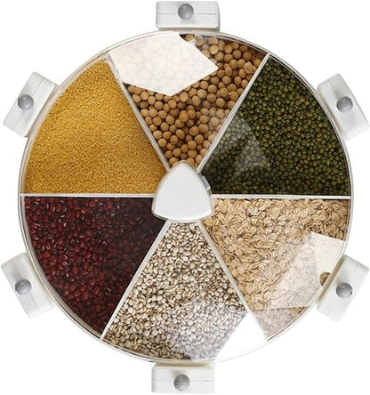 Grains Container Grain Storage Box Separated Wall Mounted Space Saving for Kitchen