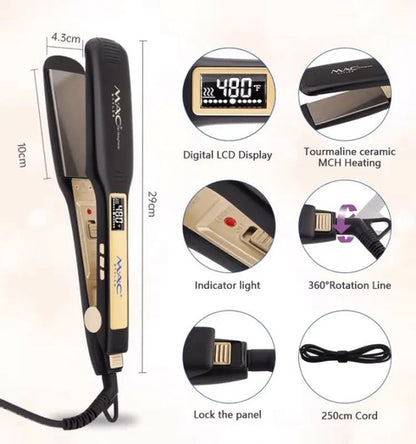 MAC Styler MC-5517 Professional Hair Straightener LCD Screen Premium Salon Iron Keratin Treatment