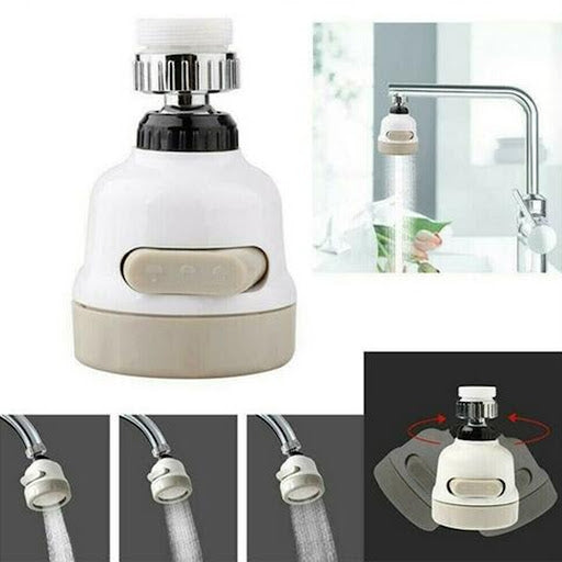 360° Rotatable Universal Splashproof Head 3 Modes Adjustable Sink Faucet Sprayer Sprinkler Tap