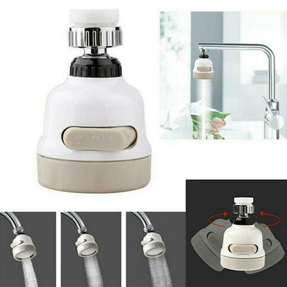 360° Rotatable Universal Splashproof Head 3 Modes Adjustable Sink Faucet Sprayer Sprinkler Tap