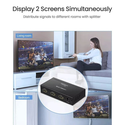 UGREEN 1X2 HDMI Amplier Splitter 2IN1 3D 4K X 2K UHD [CM619/40201UK]