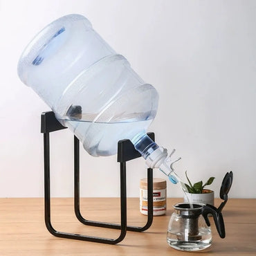 Water Bottle Rack with Water Tap and Jar Carry Handle (Only Stand)