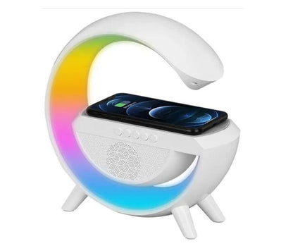 RGB LED Night Light Smart Speaker Wireless Charger Bedside Decorative Desk Lamp Pickup Lamp