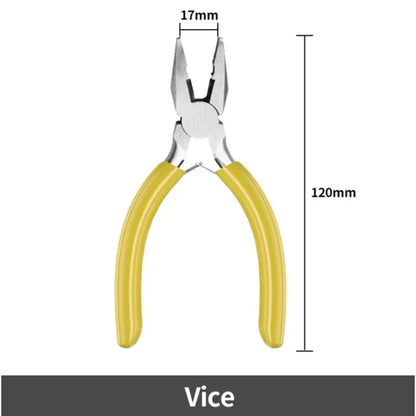 5 Inch Mini Pliers with Pointed Circular Mouth Diagonal Steel Wire Pliers Handmade Beaded