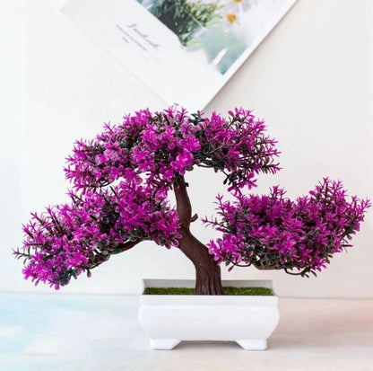 Artificial Plants Bonsai Small Tree Pot Plant Flowers Potted Ornaments for Home Room Table