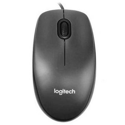 Logitech M90 USB Optical Mouse 800 DPI Ambidextrous Design for Left & Right Handers
