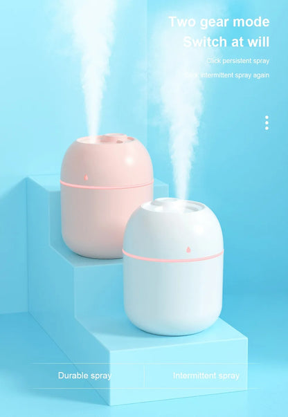220Ml Portable USB Air Humidifier: Mini Essential Oil Diffuser & Desktop Cool Mist Spray