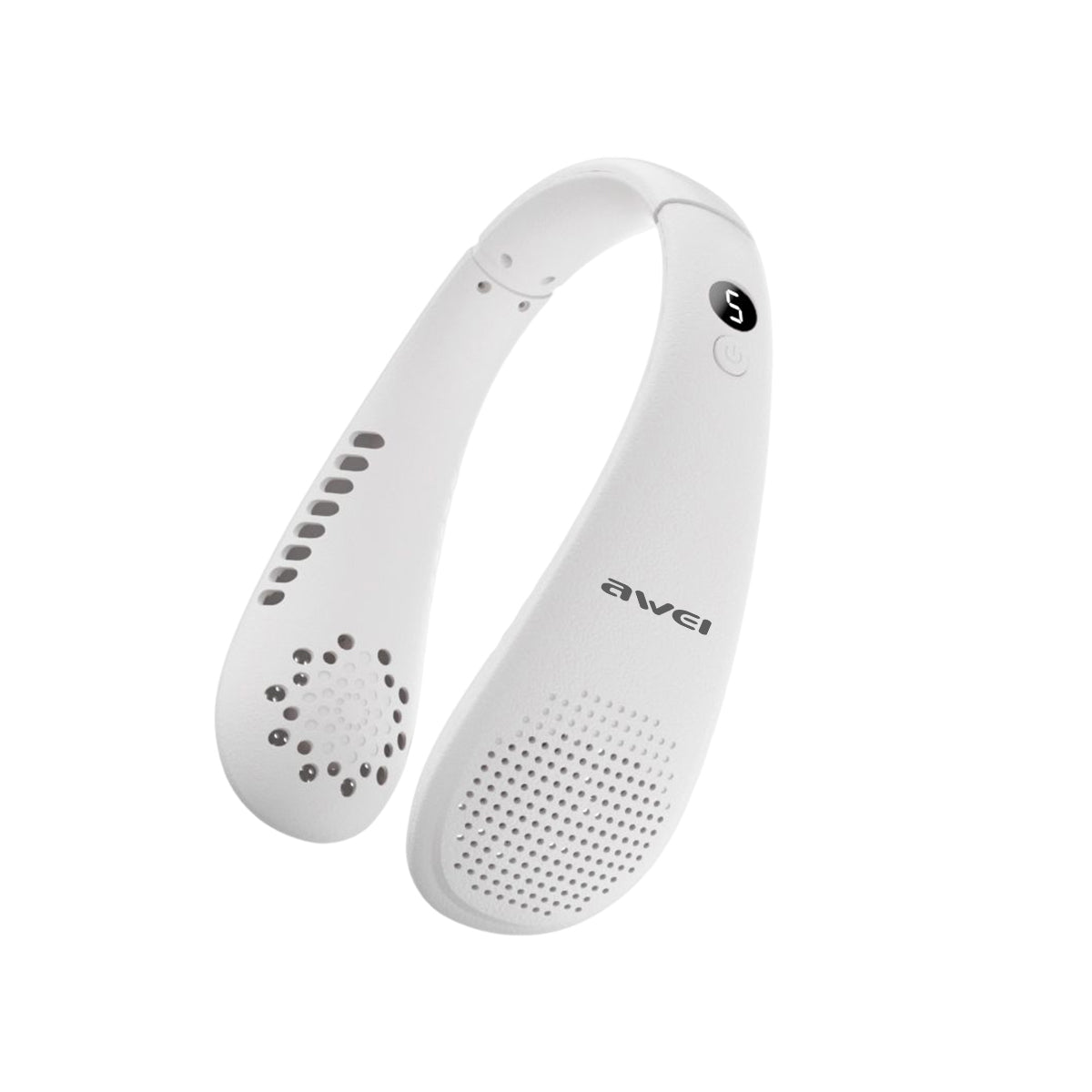 AWEI F31 Neck Hanging Neckband Fan 1200mAh Large Capacity, Five Wind Speed Levels