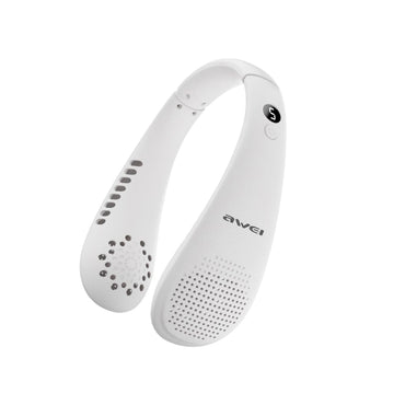 AWEI F31 Neck Hanging Neckband Fan 1200mAh Large Capacity, Five Wind Speed Levels