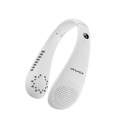 AWEI F31 Neck Hanging Neckband Fan 1200mAh Large Capacity, Five Wind Speed Levels