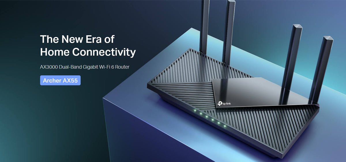 TP-Link AX3000 WiFi 6 Router – 802.11ax Wireless Router, Gigabit, Dual Band Internet Router OneMesh Compatible (Archer AX55)
