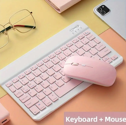 Ultra-Slim Wireless Keyboard & Mouse Combo – Portable Bluetooth Set for IPad, Tablet, Laptop & PC