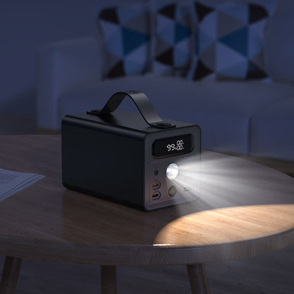 HOCO J138 Distant, power Bank, 60000mAh, Type-C and Triple USB-A Output, DC 12V Output, Dual Type-C input, with LED Lamp, LED digital display, Support Fast Charging protocols