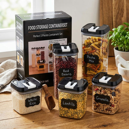 5 Pcs Airtight Food Organizer