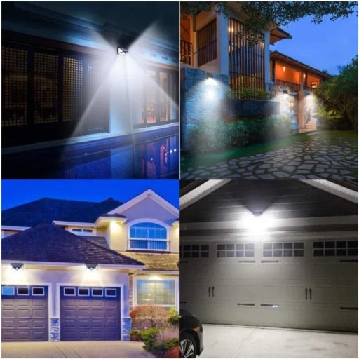 Led Solar Powered Motion Sensor Wall Light Lamp for Outdoor