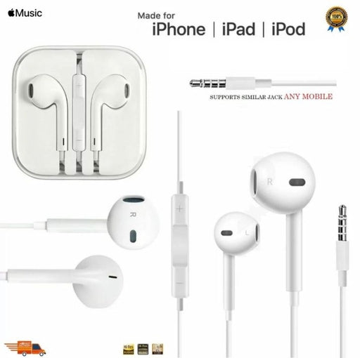 High Quality Handsfree Earphones for IPhone, Samsung, Huawei, Nokia, Oppo, Xiaomi, Redmi, LG, HTC