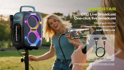 HOPESTAR PARTYONE CLUB 650W High Power PartyboX Bluetooth Speaker with Dual Microphones