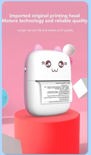 High-Quality Mini Thermal Printer with Wireless Bluetooth, 200Dpi Printing for Labels, Photos, Memos