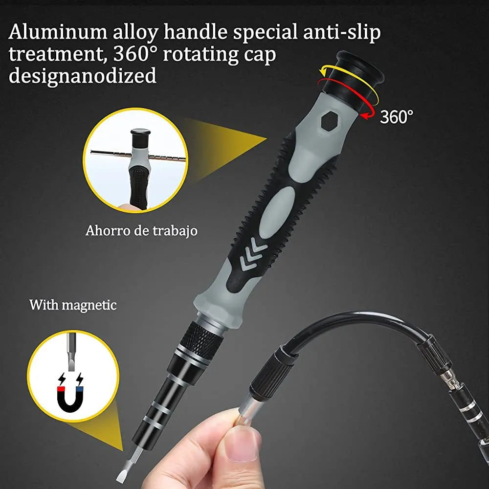 115-In-1 Precision Screwdriver Set | Magnetic Electronics Repair Kit for PC, Phone & Watch