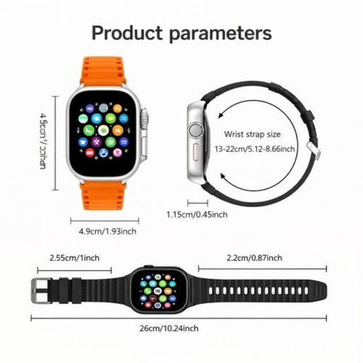S9 Digital Touch Screen Smart Watch â€“ Health Tracker with Sleep Monitor & Calorie Counter