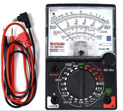 Analogue Meter Multimeter Multitester, Amp Volt Ohm Voltage Tester Meter and Diode Continuity Test