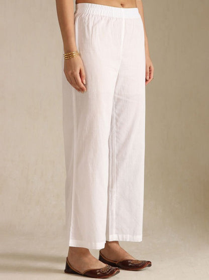 Women Embroidered Tiered Kurta with Palazzos
