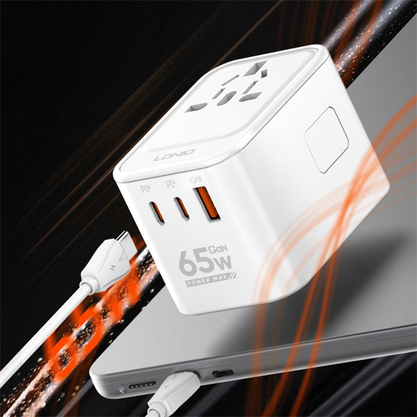 Ldnio Z6 GaN 65W Universal Adapter All-In-One Adapter
