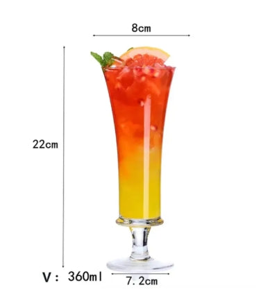 Premium Crystal Long Drink Glass Creative Cocktail Glass Highball Glass Pack Of 6