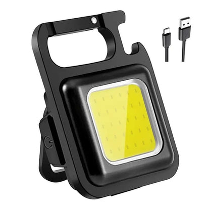 OB Keychain Work Light, Keychain Flashlights 4 Light Modes, 1000 Lumens Bright Rechargeable Portable
