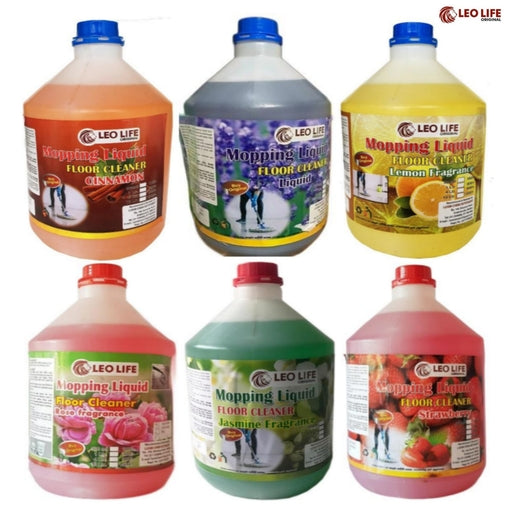 LEO LIFE 4L More Space & More Cleaning Perfect Fragrance with 6 Flavors Lemon, Jasmine, Lavender