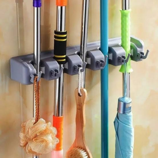 Mop and Broom Holder Broom Organizer Wall Mounted Hangers and Hooks