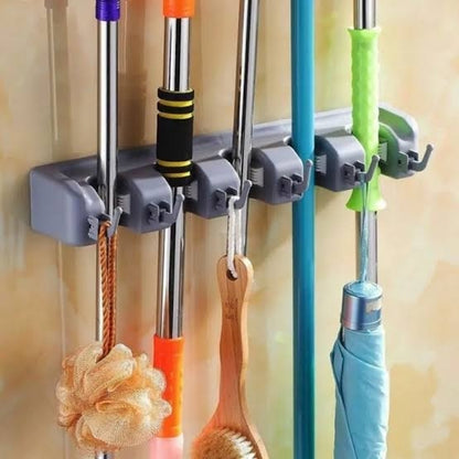 Mop and Broom Holder Broom Organizer Wall Mounted Hangers and Hooks